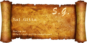 Sal Gitta névjegykártya